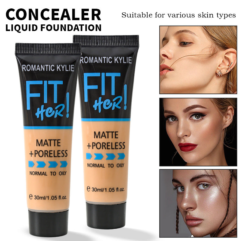 Repair Concealer Matte Brightening Lasting Liquid Foundation - NUA BELLA