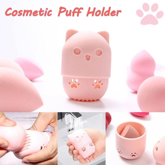 Silicone Cosmetic Blender Sponge Box Holder - NUA BELLA 